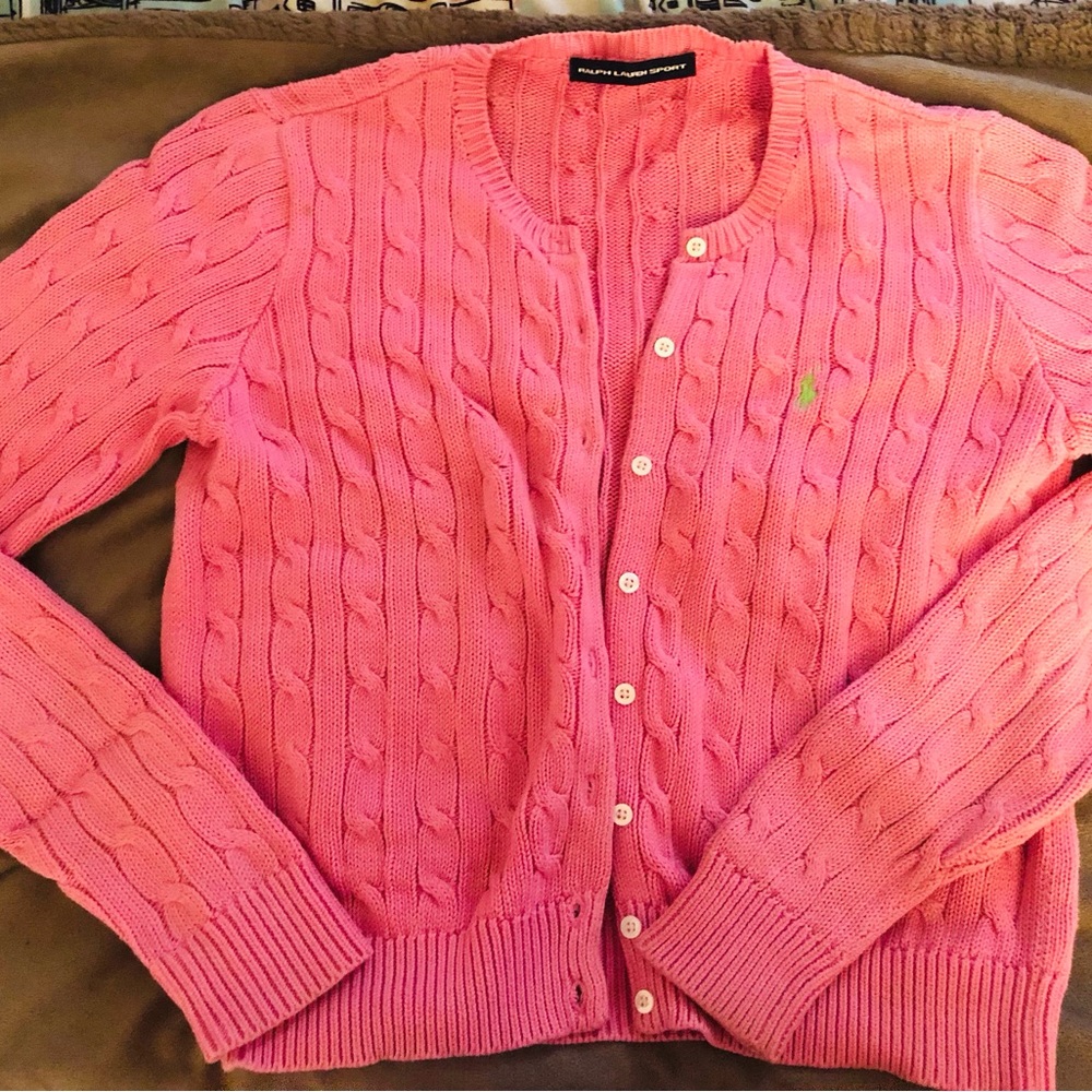 Pink cardigan Ralph Lauren Sport